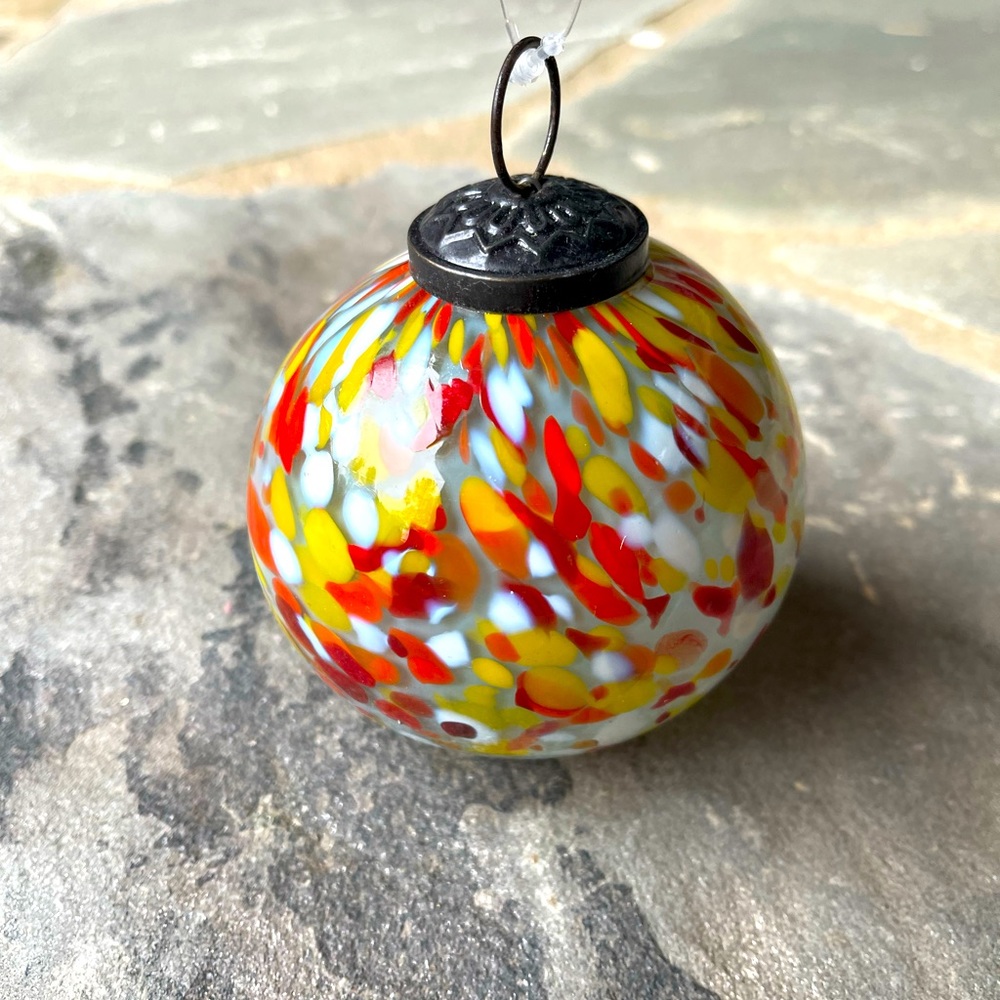 New! Terrain-Anna Spiro Confetti Glass Ornament